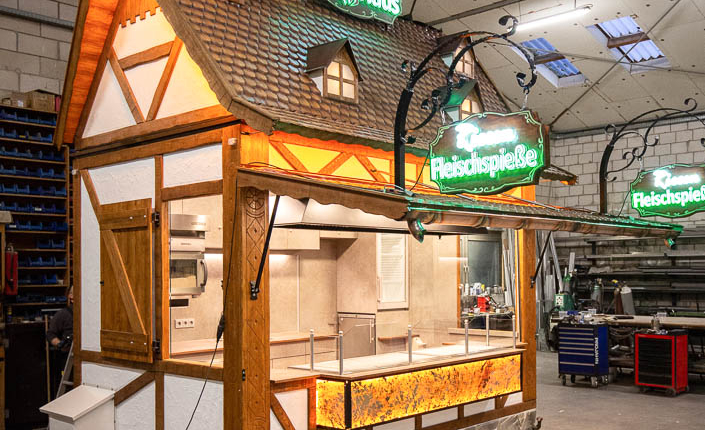 Verkaufswagen Fleischspieße